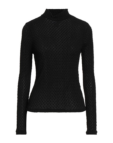 DKNY Polo neck JEANS Black 95% Nylon, 5% Elastane