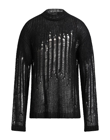 ANN DEMEULEMEESTER Dolcevita Nero 70% Lana mohair, 30% Seta