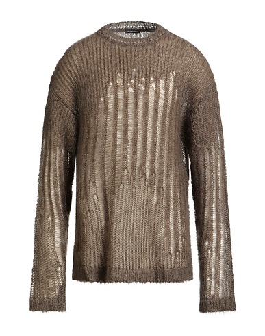 ANN DEMEULEMEESTER Jumper Military green 70% Mohair wool, 30% Silk