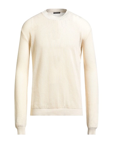 ANN DEMEULEMEESTER Jumper Cream 85% Cotton, 15% Cashmere