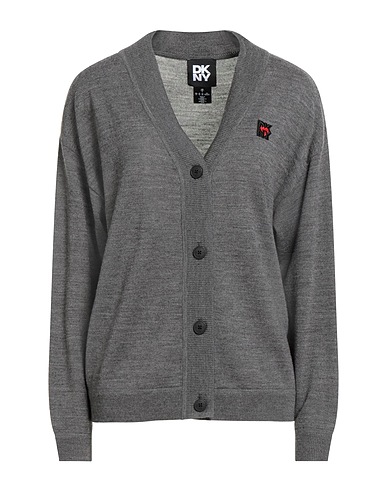 DKNY Cardigan Grey 55% Wool, 45% Polyester, Nylon