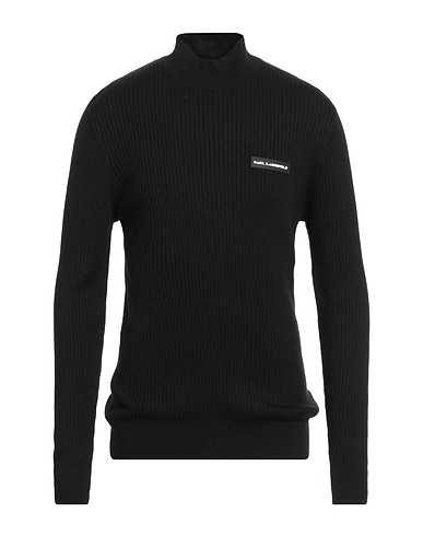 KARL LAGERFELD Turtleneck Black 44% Polyester, 30% Acrylic, 20% Nylon, 6% Wool