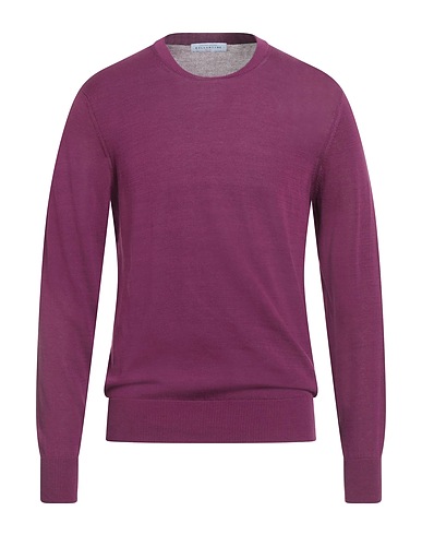 BALLANTYNE Jumper Plum 100% Cotton