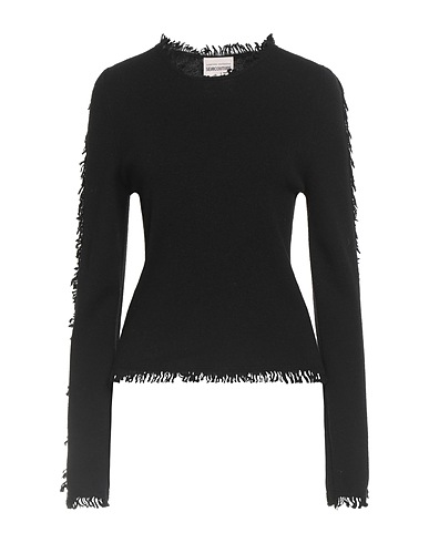 SEMICOUTURE Jumper Black 35% Polyamide, 30% Wool, 30% Viscose, 5% Cashmere