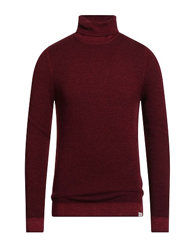 BROOKSFIELD Polo neck Burgundy 100% Virgin Wool