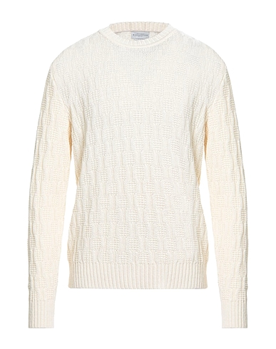 BALLANTYNE 풀오버 아이보리 65% 리넨, 35% 코튼