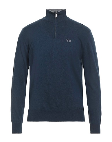 LA MARTINA Sweater Navy 85% Cotton, 15% Wool
