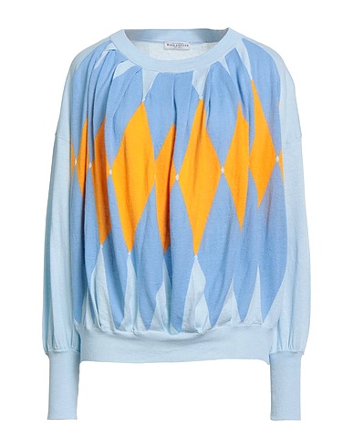 BALLANTYNE Jumper Sky blue 55% Linen, 45% Cotton