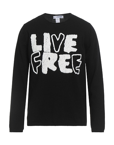COMME des GARÇONS SHIRT Jumper Black 100% Wool, Acrylic