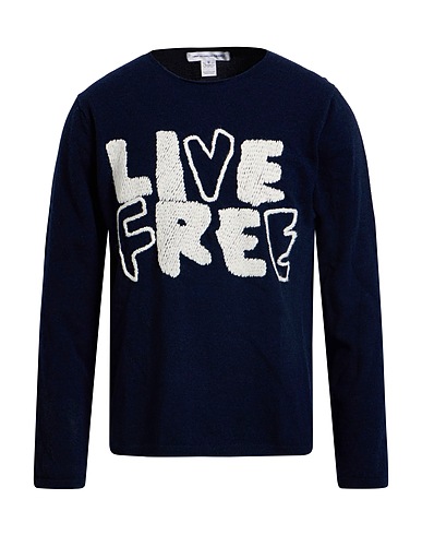COMME des GARÇONS SHIRT Jumper Midnight blue 100% Wool, Acrylic