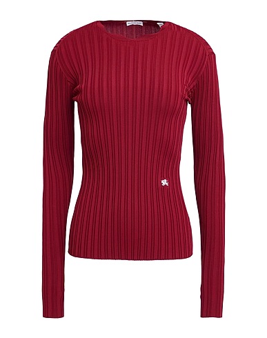 BURBERRY Jumper Burgundy 91% Viscose, 7% Polyamide, 2% Elastane
