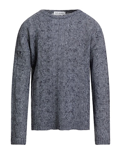 OUR LEGACY Pullover Bleu 50% Acrylique, 25% Laine d'alpaga, 25% Laine