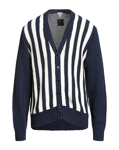 LOEWE Cardigan Midnight blue 85% Cotton, 15% Wool