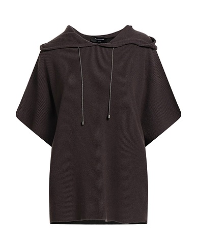 FABIANA FILIPPI Jumper Dark brown 75% Virgin Wool, 15% Silk, 10% Cashmere