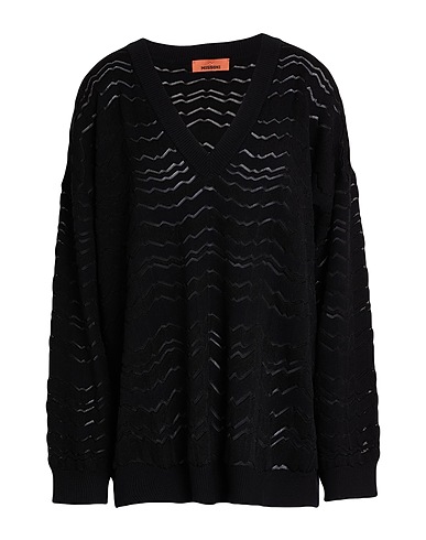 MISSONI Sweater Black 50% Viscose, 35% Wool, 15% Polyester