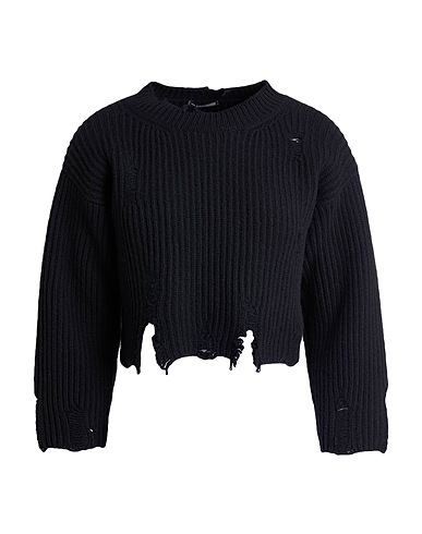 ANN DEMEULEMEESTER Pullover Nero 100% Lana Vergine