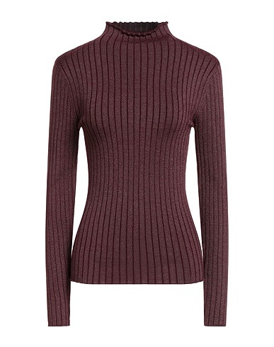 MAJESTIC FILATURES Turtleneck Plum 54% Organic cotton, 24% Viscose, 15% Elastane, 7% Metallic fiber