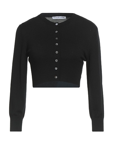 ALEXANDERWANG.T Cardigan Black 100% Wool, Polyamide, Elastane