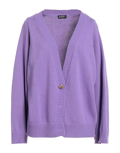 LIU •JO Cardigan Lilac 40% Wool, 30% Viscose, 20% Polyamide, 10% Cashmere