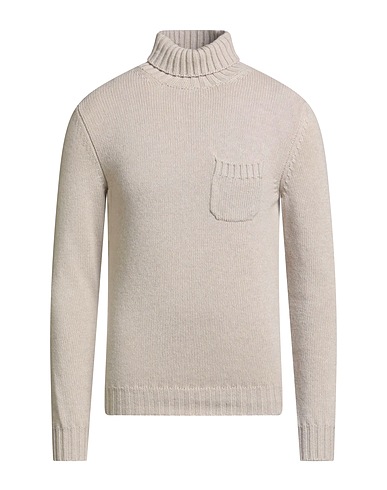 FEDELI Polo neck Beige 70% Virgin Wool, 30% Cashmere