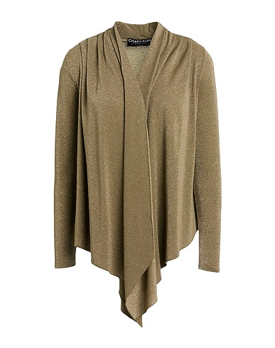 CHIARA BONI LA PETITE ROBE Cardigan Military green 42% Polyamide, 40% Viscose, 10% Elastane, 8% Polyester