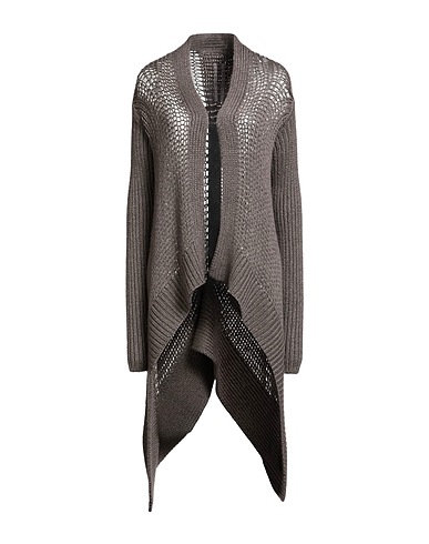 RICK OWENS Cardigan Tortora 70% Cachemire, 30% Seta