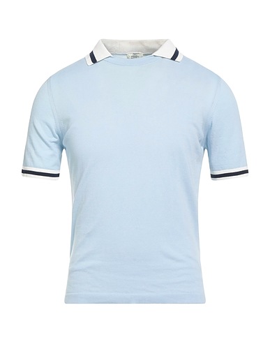 LUIGI BORRELLI NAPOLI Jumper Sky blue 100% Cotton