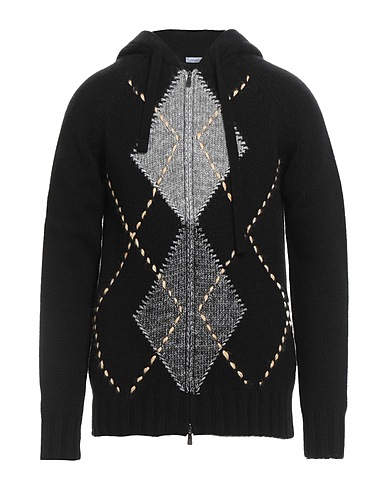 MALO Cardigan Black 100% Cashmere