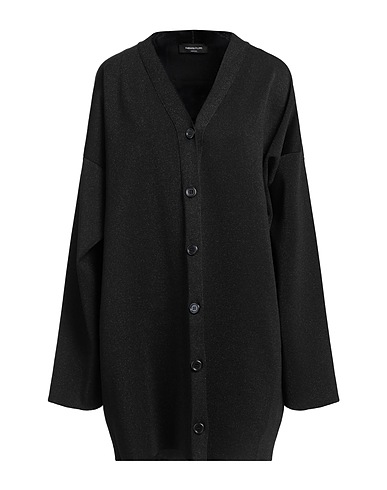 FABIANA FILIPPI Cardigan Black 80% Viscose, 20% Metallic fiber, Nylon