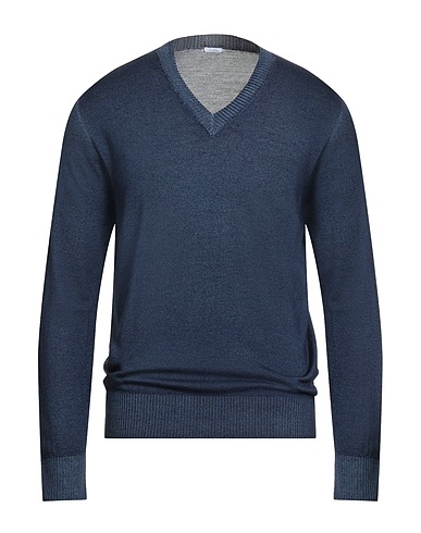 MALO Jumper Navy blue 70% Virgin Wool, 20% Silk, 10% Cashmere