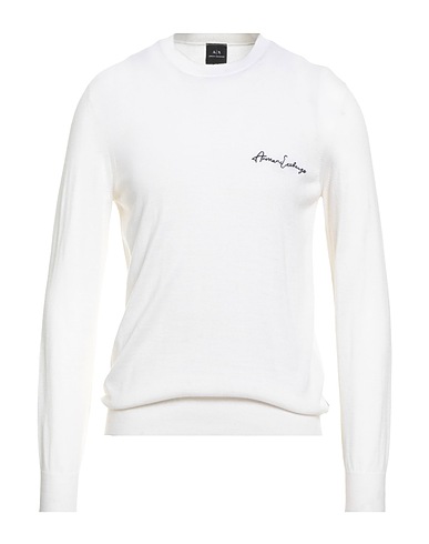 ARMANI EXCHANGE Sweater Ivory 50% Acrylic, 50% Virgin Wool