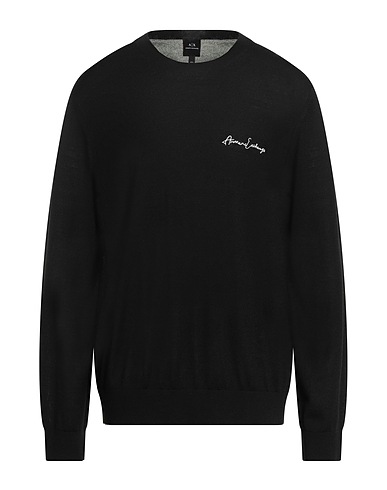ARMANI EXCHANGE Sweater Black 50% Acrylic, 50% Virgin Wool