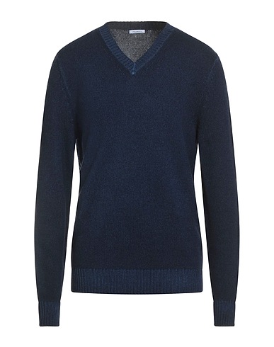 MALO Jumper Navy blue 100% Virgin Wool