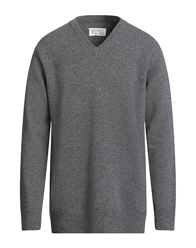 MAISON MARGIELA Pullover Braungrau 100% Wolle