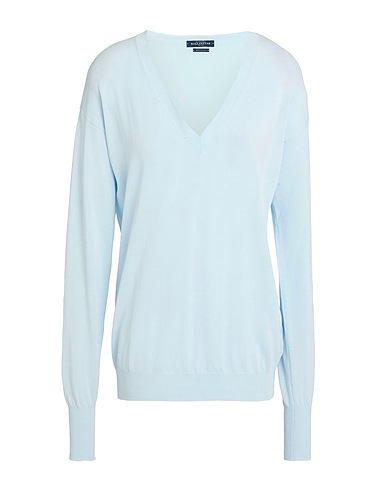 BALLANTYNE Pullover Celeste 100% Cotone