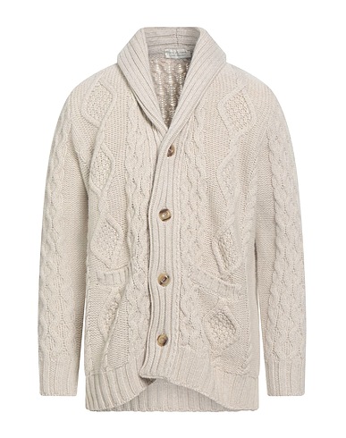 FILIPPO DE LAURENTIIS Cardigan Off white 90% Super 120s Wool, 10% Cashmere