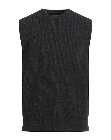 ROBERTO COLLINA Sleeveless sweater Black 100% Wool