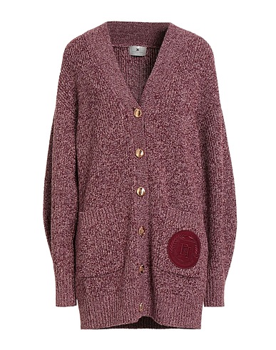 ELISABETTA FRANCHI Strickjacke Purpur 50% Wolle, 50% Acryl