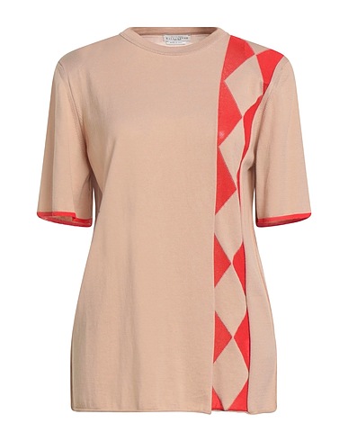 BALLANTYNE Jumper Beige 98% Cotton, 2% Elastane