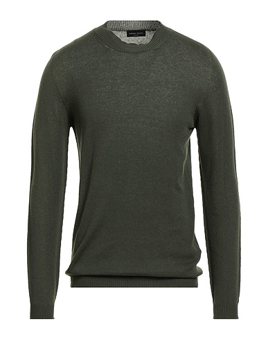 ROBERTO COLLINA Maglia in Cachemire Verde scuro 100% Cachemire