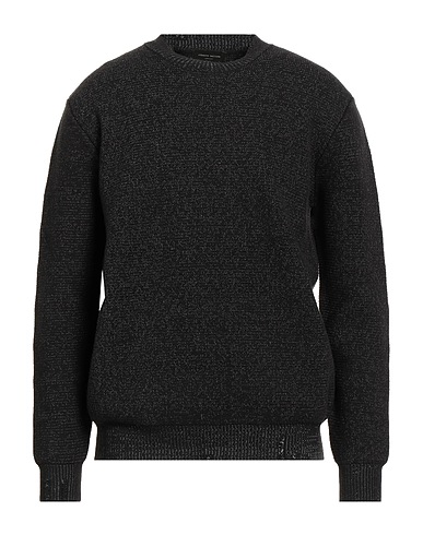ROBERTO COLLINA Jumper Black 94% Cotton, 5% Nylon, 1% Elastane
