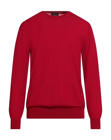 ROBERTO COLLINA Pullover Rosso 100% Lana
