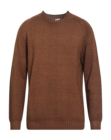 H953 Jumper Brown 100% Merino Wool