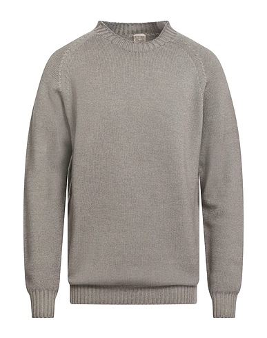 H953 Pullover Tortora 100% Lana Merino