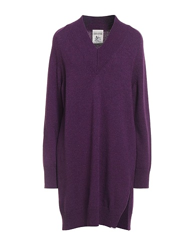 SEMICOUTURE Sweater Plum 80% Wool, 20% Polyamide