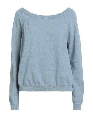 SEMICOUTURE Jumper Sky blue 70% Virgin Wool, 30% Cashmere