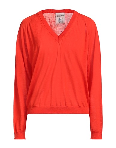 SEMICOUTURE Sweater Tomato red 100% Virgin Wool