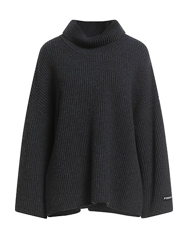PINKO Polo neck Charcoal 90% Wool, 10% Cashmere