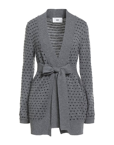 SOLOTRE Cardigan Grey 100% Wool, Alpaca wool, Polyamide, Elastane