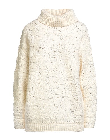 SEMICOUTURE Turtleneck Ivory 45% Wool, 30% Acrylic, 25% Alpaca wool